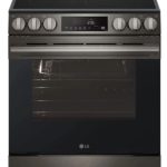 LG LSEL6333ZE 30" 6.3 cu.ft. Smart Slide-in Electric Range with Air Fry - Black Stainless Steel