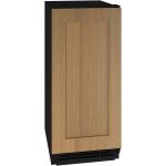 U-line UHBV115-IS01A 15" Beverage Center with Solid Door 1 Class Series - Reversible Hinge -Custom Panel
