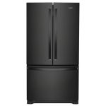 Whirlpool WRFC2036RB 36" Counter Depth French Door Refrigerator with Internal Ice and Water 20 cu. ft. - Black