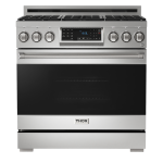 Thor Kitchen RSG36LP Gordon Ramsay 36" Gas Range with Tilt Panel Touch Control - Liquid Propane - Stainless Steel