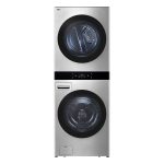 LG Studio SWWG50N3 27" WashTower Smart Front Load 5.0 cu. ft. Washer and 7.4 cu. ft. Gas Dryer - Noble Steel