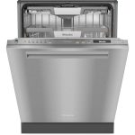 Miele G7186SCVISFP 24" Top Control Dishwasher with Pocket Handle with Auto Dispensing - 42 dBa - Clean Touch Steel