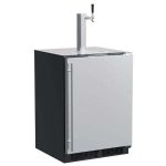 Marvel MLKR224SSA1A 24" Built In Dispenser with Single Beer and Beverage Tap - Reversible Door - Stainless Steel