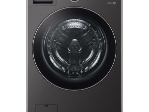 LG WM6998HBA 27" Washer and Dryer Combo 5.0 cu. ft. with Inverter HeatPump Technology - Black Steel