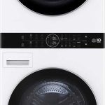 LG WKHC252HWA 27" Washtower with Stainless Steel Tub and Dual Inverter Heat Pump Ventless Dryer - White