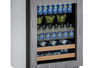 U-Line U-2224BEVINT-00B 24" Beverage Center 2000 Series - Reversible Hinge - Integrated Frame