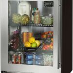 Perlick HC24RB43L 24" C Series Undercounter Refrigerator with Stainless Steel Glass Door - Left Hinge