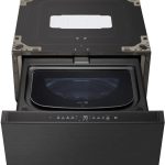 LG WD405CB Signature Series 29" SideKick Pedestal Washer with TwinWash 1 cu. Ft. - Brushed Black Steel