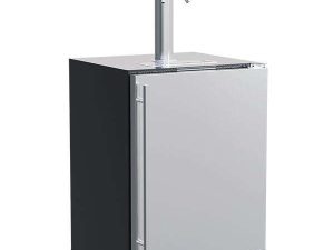 Marvel MLKR224SSB1A 24" Built In Dispenser with Twin Beer and Beverage Tap - Reversible Door - Stainless Steel