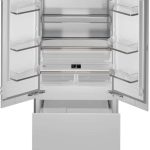 Bertazzoni REF36FDBZPNV24 36" Professional Series 19.6 cu ft Built-In French Door refrigerator with Ice Maker and Internal Water Dispenser - Custom Panel