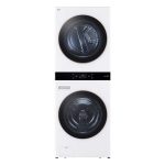 LG Studio SWWE50W4 27" WashTower Smart Front Load 5.0 cu. ft. Washer and 7.4 cu. ft. Gas Dryer - Essence White