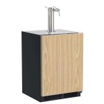 Marvel MLKR224ISD1A 24" Built In Dispenser with Twin Wine and Beverage Tap - Reversible Door - Custom Panel