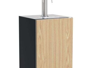 Marvel MLKR224ISD1A 24" Built In Dispenser with Twin Wine and Beverage Tap - Reversible Door - Custom Panel