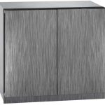 U-Line U-3036BVWCINT-60B 36" Beverage Center with Double Doors Modular 3000 Series - Integrated Solid - Custom Panel