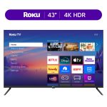 Roku Smart TV 2025  43-Inch Select Series, 4K HDR TV  Roku TV with Enhanced Voice Remote
