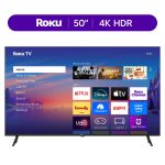 Roku Smart TV 2025  50-Inch Select Series, 4K HDR TV  Roku TV with Enhanced Voice Remote
