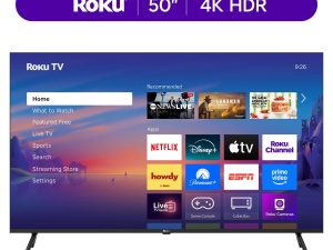 Roku Smart TV 2025  50-Inch Select Series, 4K HDR TV  Roku TV with Enhanced Voice Remote