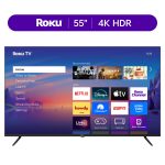 Roku Smart TV 2025  55-Inch Select Series, 4K HDR TV  Roku TV with Enhanced Voice Remote