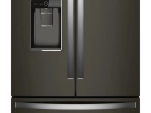 Whirlpool WRFC9636RV 36" Counter Depth French Door Refrigerator with External Ice and Water 23.8 cu. ft. - Fingerprint Resistant Black Stainless Steel