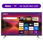 Roku Smart TV 2025  75-Inch Plus Series, 4K QLED Mini-LED TV  Roku TV with Enhanced Voice Remote