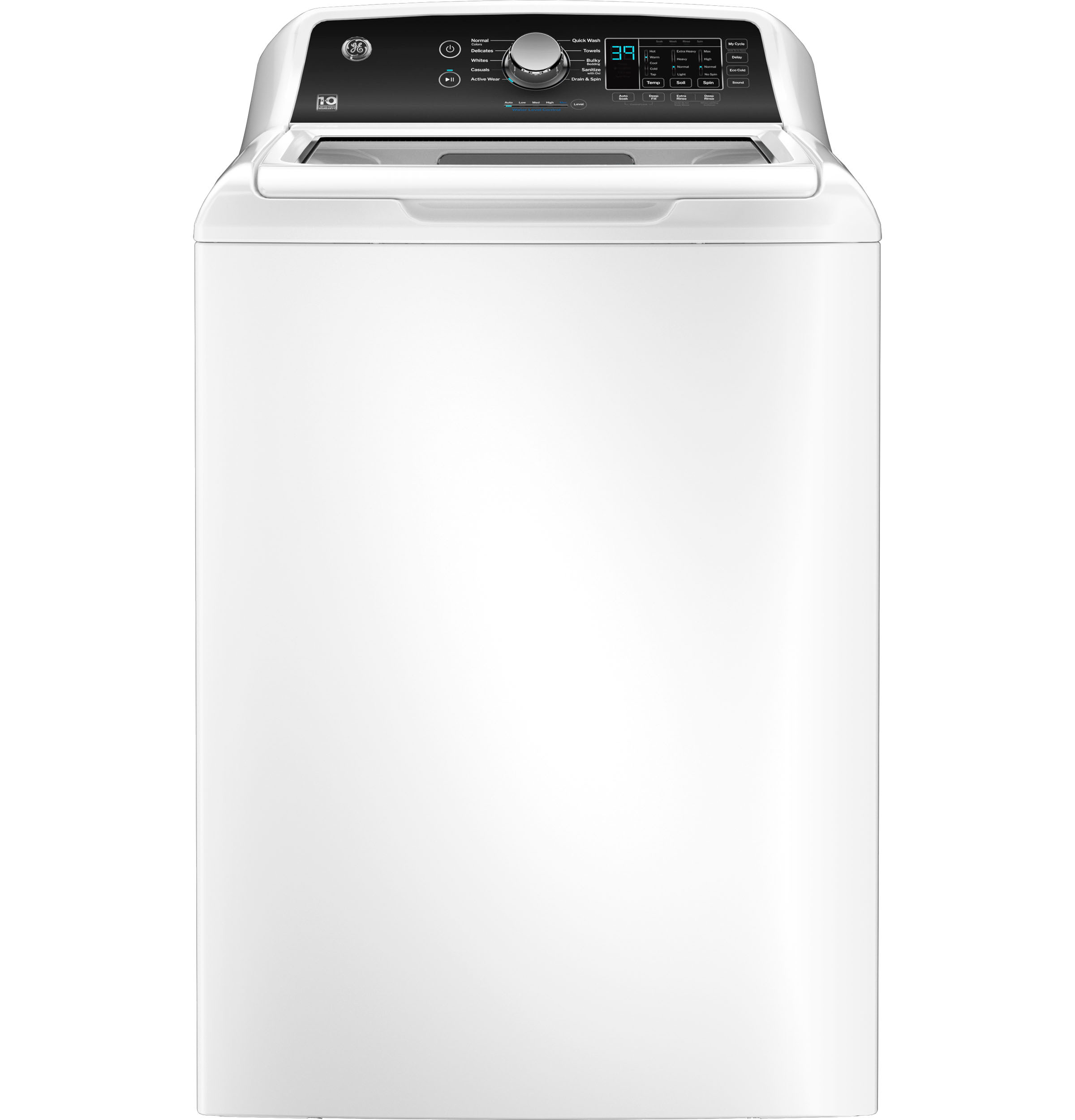 GE GTW585BSVWS 27" 4.5 cu. Ft. Top Load Washer with Water Level Control and Eco Cold - White GE GTW585BSVWS 27" 4.5 cu. Ft. Top Load Washer with Water Level Control and Eco Cold - White - Image 1