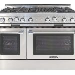 Capital CGSR484B2L Grand Chef 48" Gas Range with 6 Open Burners and 12" Grill - Liquid Propane - Stainless Steel