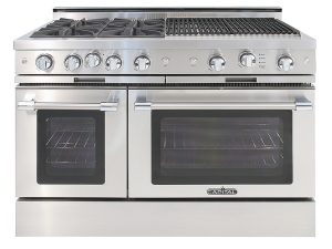 Capital CGSR484BBN Grand Chef 48" Gas Range with 4 Open Burners and 24" Grill - Natural Gas - Stainless Steel