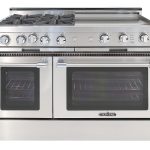 Capital CGSR484GGL Grand Chef 48" Gas Range with 4 Open Burners and 24" Griddle - Liquid Propane - Stainless Steel