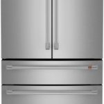 Cafe CJE23DP2WS1 36" Counter Depth 4-Door French Door Refrigerator with Dual-Dispense Autofill Pitcher 23.2 cu. ft. - Stainless Steel