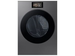 Samsung DV90F53AES Bespoke 27" Ultra Capacity Front Load Electric Dryer with AI Home and AI OptiDry - Reversible Door - Dark Stainless Steel
