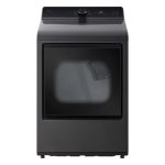 LG DLE8200L 27" Ultra Large Capacity Electric Dryer 7.3 cu. ft. with AI Sensing - Platinum Black