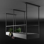 Falmec FCSPA70I4MB Spazio 70" Island Hood - 400 CFM - Matte Black