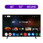 FPD 50-inch Smart TV, 4K UHD Google TV with Google Play Built-in Google Cast , Dolby Audio, Hdr 10, Flat Television with Assistant Voice Control