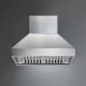 Falmec FPDPR30W6SS3 Professional Pyramid 30" Wall Mount Hood - 600 CFM - Stainless Steel
