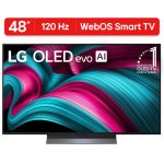 LG 48" C5 Series 4K UHD OLED evo AI Smart webOS 25 TV, OLED48C5PUA