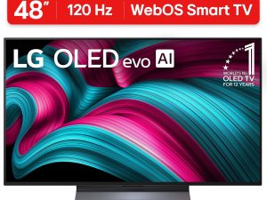 LG 48" C5 Series 4K UHD OLED evo AI Smart webOS 25 TV, OLED48C5PUA