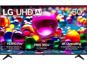 LG 50 Inch UA77 Series LED AI 4K UHD Smart webOS TV (2025)