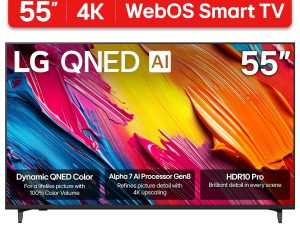 LG 55" QNED70 Series 4K UHD QNED AI Smart webOS 25 TV, 55QNED70AUA