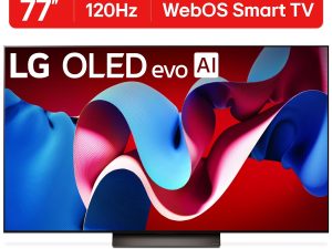 LG 77" Class 4K UHD OLED C4 Series 120 Hz Web OS 24 Smart TV with Dolby Vision - OLED77C4PUA