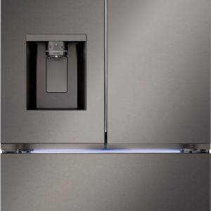 LG LRYXC2606D 36" Counter-Depth MAX French Door Refrigerator with Pocket Handle and 4 Types of Ice 26 cu. ft. - Printproof Black Stainless Steel