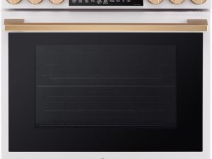 LG Studio LSES6338N 30" Electric Range with Air Sous Vide and Air Fry - Essence White