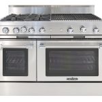 Capital MCOR484BBL 48" Classic Chef Gas Gas Range with 4 Open Burners + 24" Grill- Liquid Propane - Stainless Steel