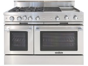 Capital MCOR484BGN 48" Classic Chef Gas Range with 4 Open Burners with Grill and Griddle - Natural Gas - Stainless Steel