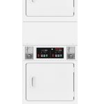 Speed Queen SSGNCAGS116TW01 27" Commercial Gas Stacked Dryer 14 cu Ft. with Coin Drop - White