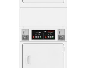 Speed Queen SSENCAGS176TW01 27" Commercial Electric Stacked Dryer 14 cu Ft. with Coin Drop - White
