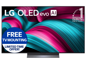LG 55" C5 Series 4K UHD OLED evo AI Smart webOS 25 TV, OLED55C5PUA
