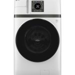 GE Profile PFQ83HSSWWW 28" UltraFast Combination Washer and Dryer with Ventless Inverter Heat Pump Technology - White