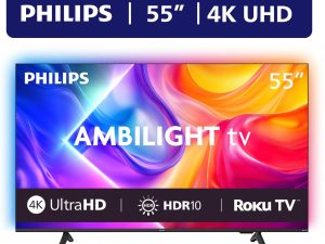 Philips 55" Class 4K UHD Ambilight Roku Smart TV (55PUL7875/F7)