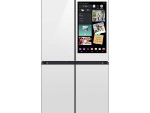 Samsung RF23DB990012 36" Bespoke 4 Door Flex Counter Depth French Door Refrigerator with Family Hub+ - White Glass