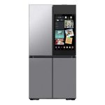 Samsung RF23DB9900QD 36" Bespoke 4 Door Flex Counter Depth French Door Refrigerator with Family Hub+ - Charcoal Family Hub panel, Stainless Steel
